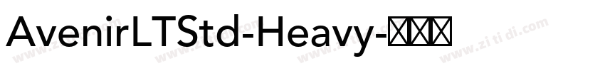 AvenirLTStd-Heavy字体转换