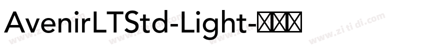 AvenirLTStd-Light字体转换