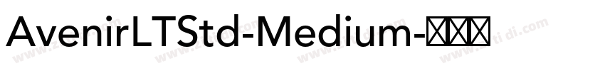 AvenirLTStd-Medium字体转换
