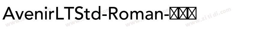 AvenirLTStd-Roman字体转换