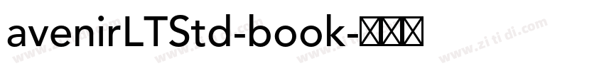 avenirLTStd-book字体转换