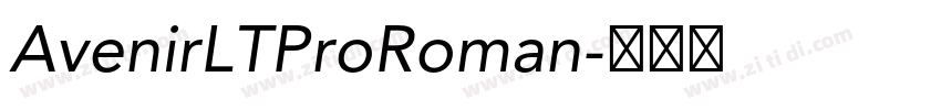 AvenirLTProRoman字体转换