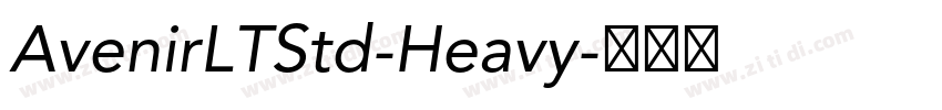 AvenirLTStd-Heavy字体转换