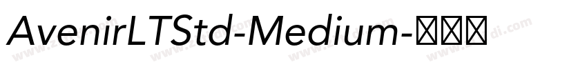 AvenirLTStd-Medium字体转换