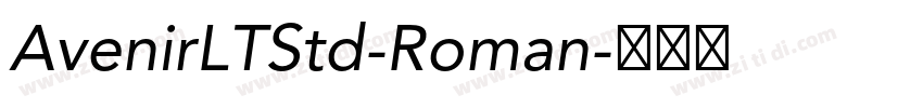 AvenirLTStd-Roman字体转换