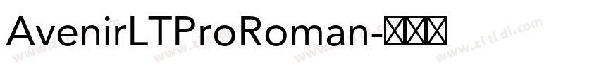 AvenirLTProRoman字体转换