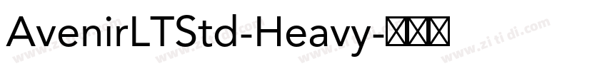 AvenirLTStd-Heavy字体转换