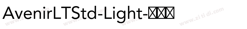 AvenirLTStd-Light字体转换