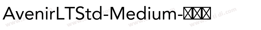 AvenirLTStd-Medium字体转换
