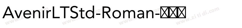 AvenirLTStd-Roman字体转换