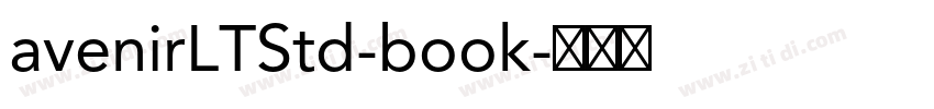 avenirLTStd-book字体转换