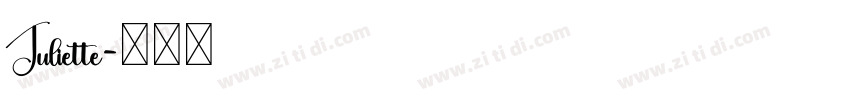 Juliette字体转换