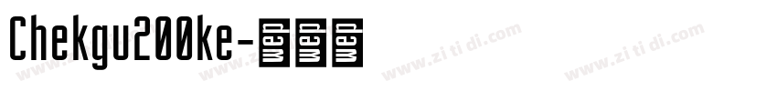 Chekgu200ke字体转换
