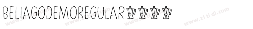 BeliagoDemoRegular字体转换