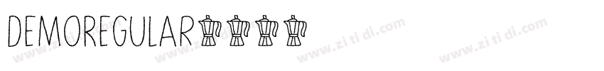 DemoRegular字体转换