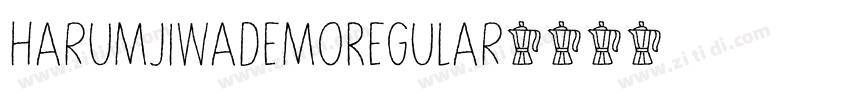 HarumjiwaDemoRegular字体转换