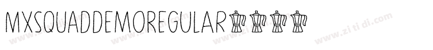 MXSQUADDemoRegular字体转换