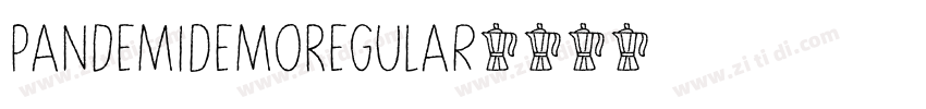 PandemiDemoRegular字体转换