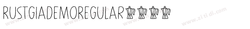 RustgiaDemoRegular字体转换