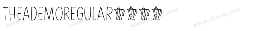 TheADemoRegular字体转换
