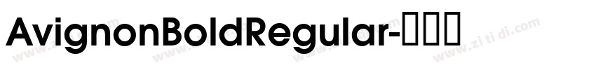 AvignonBoldRegular字体转换