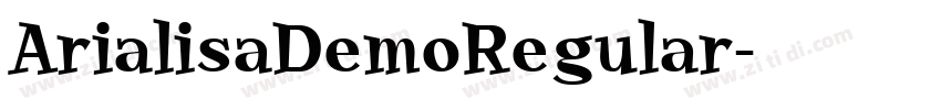 ArialisaDemoRegular字体转换