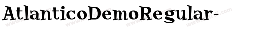 AtlanticoDemoRegular字体转换