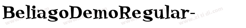 BeliagoDemoRegular字体转换