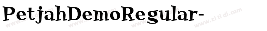 PetjahDemoRegular字体转换 PetjahDemoRegular字体转换