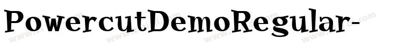PowercutDemoRegular字体转换