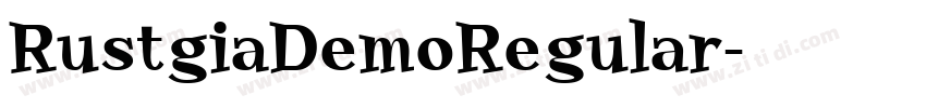 RustgiaDemoRegular字体转换