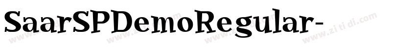 SaarSPDemoRegular字体转换 SaarSPDemoRegular字体转换