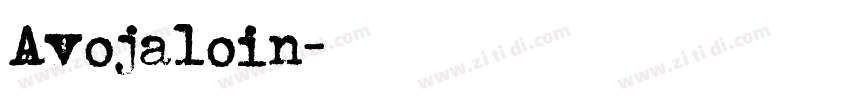 Avojaloin字体转换