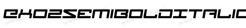 EXO2SemiBoldItalic字体转换