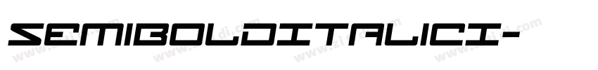 SemiBoldItalicI字体转换