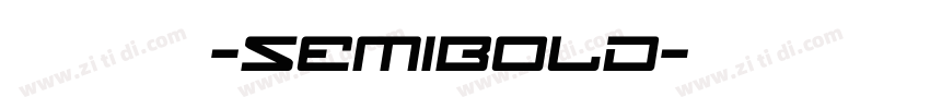 極影毀片熒圓-SemiBold字体转换