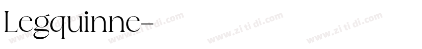 Legquinne字体转换