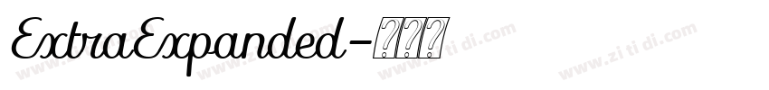 ExtraExpanded字体转换