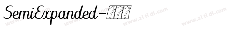 SemiExpanded字体转换