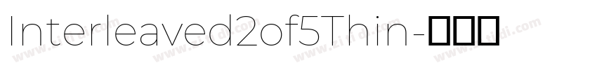 Interleaved2of5Thin字体转换
