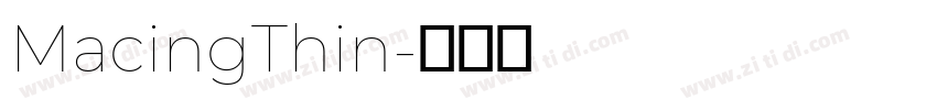 MacingThin字体转换