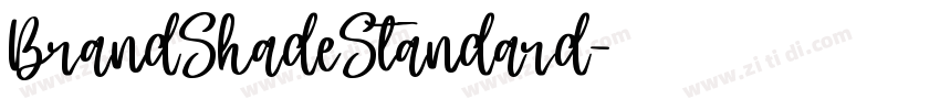 BrandShadeStandard字体转换