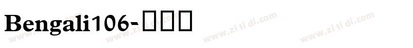 Bengali106字体转换