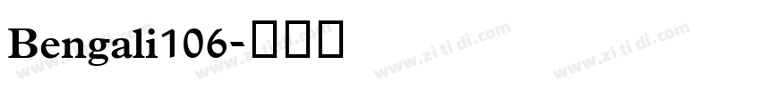 Bengali106字体转换