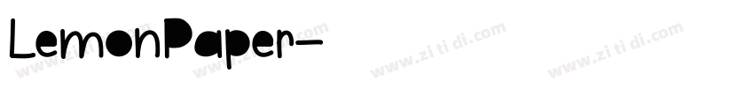 LemonPaper字体转换