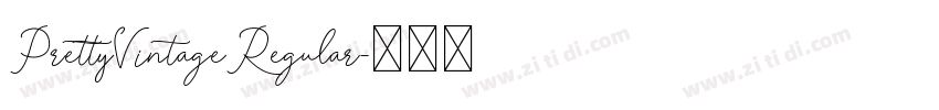 PrettyVintageRegular字体转换