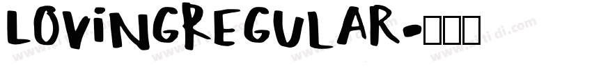 LovingRegular字体转换