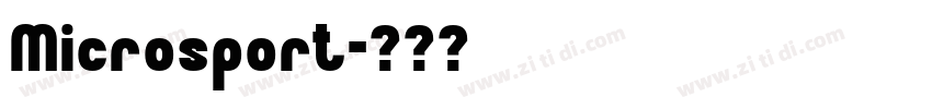 Microsport字体转换