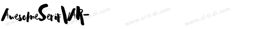 AwesomeSerifVAR字体转换