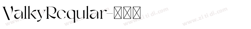 ValkyReqular字体转换